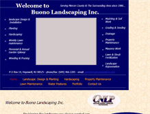 Tablet Screenshot of buonolandscaping.com